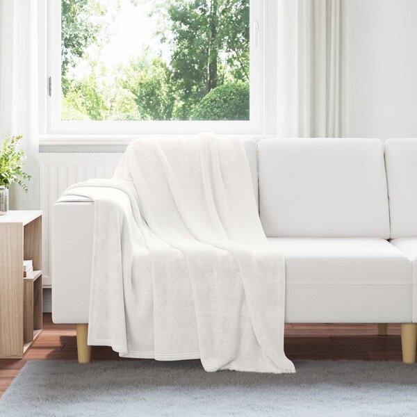 Koce narzutowe 6 pcs Biały 130 x 150 cm Polar