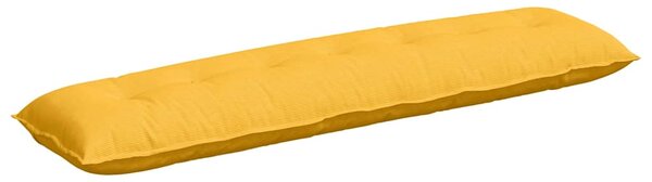 Poduszka na plecy Jasnożółty 200 x 50 cm Tkanina sztruksowa