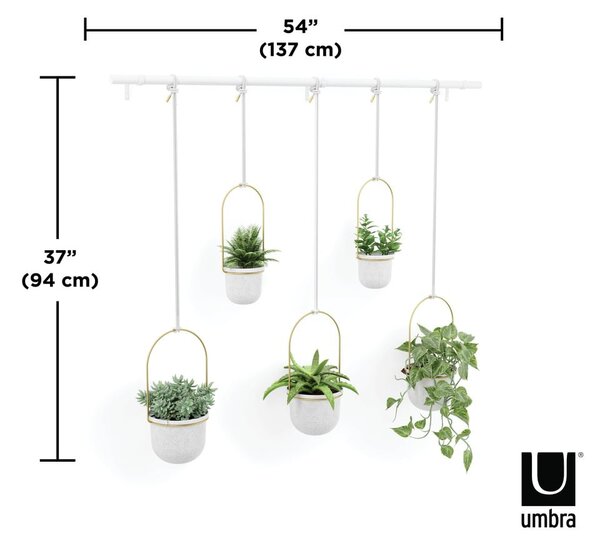 Plastikowa osłonka na doniczkę 5 szt. na zioła/wisząca i ścienna ø 7,5 cm Triflora – Umbra