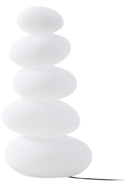 Zewnętrzna Lampa Lucande, Soriel, ściemnialny, biały, taras, tworzywo sztuczne, nowoczesny