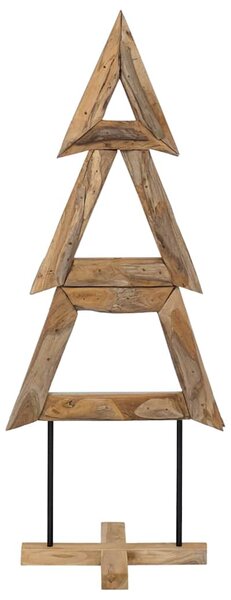 Choinka z podstawą Brązowy 149,5 cm Lite drewno tekowe