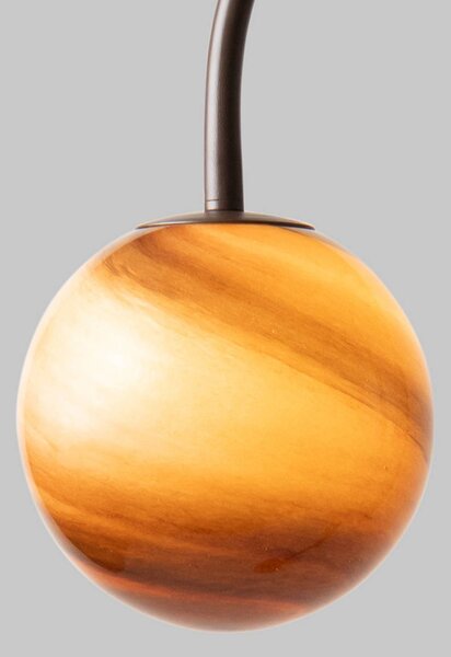 IT´S ABOUT ROMI Lampa łukowa - lampa stojąca Tivoli, brązowy / rdzawy, salon / jadalnia, kamień, nowoczesny