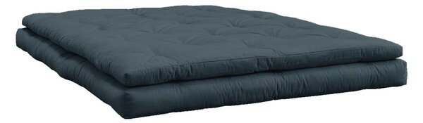 Sofa rozkładana z niebieskim obiciem Karup Design Buckle Up Petrol Blue