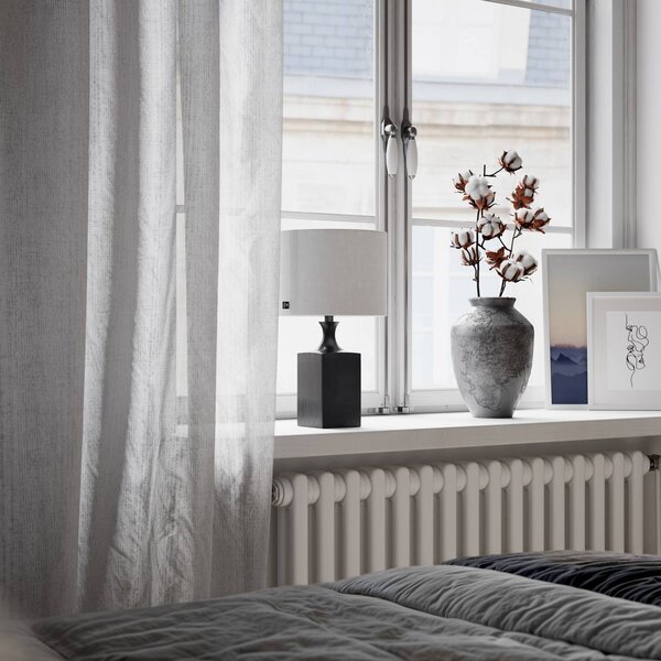 By Rydéns Lampa stołowa Woody, czarny, salon / jadalnia, drewno