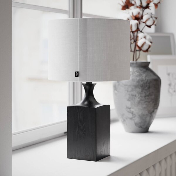 By Rydéns Lampa stołowa Woody, czarny, salon / jadalnia, drewno