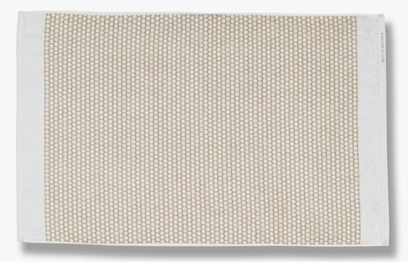 Biało-beżowy tekstylny dywanik łazienkowy 50x80 cm Grid – Mette Ditmer Denmark