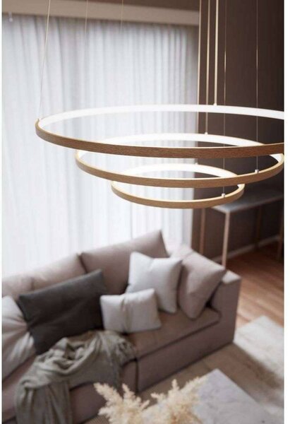 By Rydéns Lampa wisząca Trione, jasne drewno, salon / jadalnia, drewno, nowoczesny