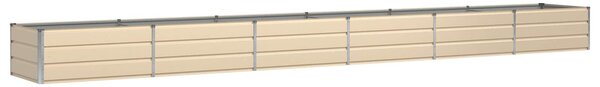 Donica Kość słoniowa 600 x 80 x 45 cm Stal