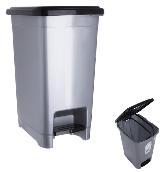 Plastikowy kosz na śmieci z pedałem 15 l Slim – Orion