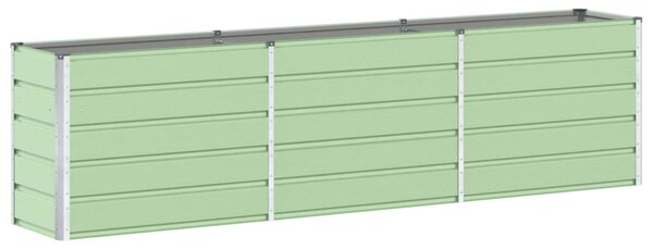 Donica Pastelowa Zieleń 290 x 90 x 77 cm Stal Galwanizowana