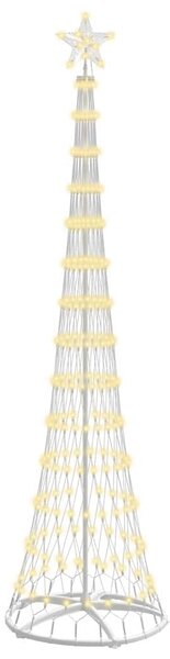 Choinka świąteczna LED z podstawą Ciepła biel 250 cm Metal