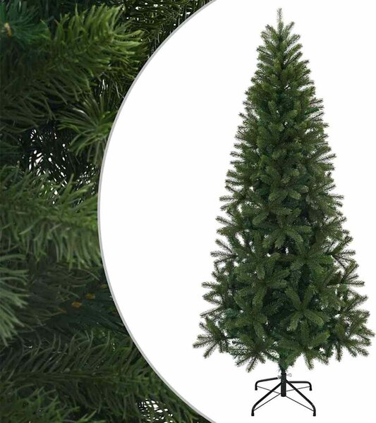 Sztuczna choinka z podstawą Zielony 180 cm PVC, PE i stal