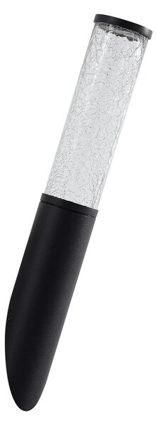 Zewnętrzna Lampa Lindby, Gavros, ściemnialny, czarny, taras, aluminium, nowoczesny