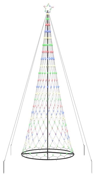 Choinka świąteczna LED z podstawą Wielokolorowe 399 cm Metal