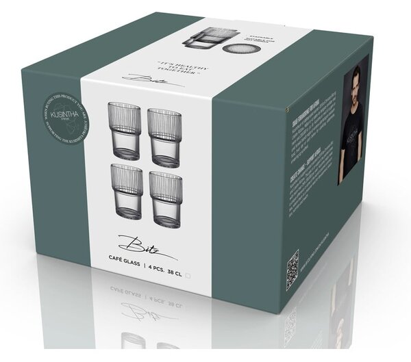 Szklanki zestaw 4 szt. 380 ml Kusintha – Bitz