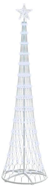 Choinka świąteczna LED z podstawą Chłodna biel 250 cm Metal