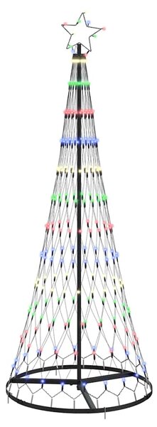 Choinka świąteczna LED z podstawą Wielokolorowe 184.5 cm Metal