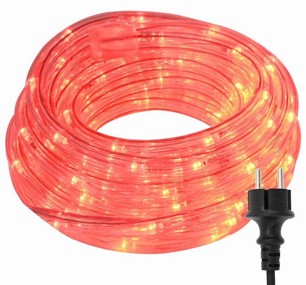 Lina świetlna z 1200 diodami LED Czerwony 50 m PVC