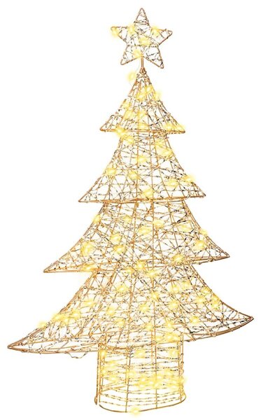 Choinka z 120 diodami LED Ciepła biel 120,5 cm PET