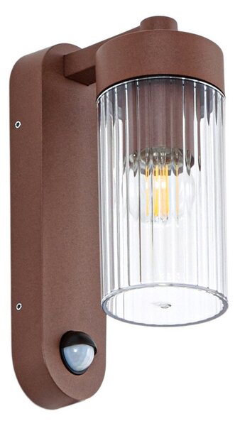Zewnętrzna Lampa Lindby, Kaliro, ściemnialny, brąz rdzawy, taras, aluminium, nowoczesny