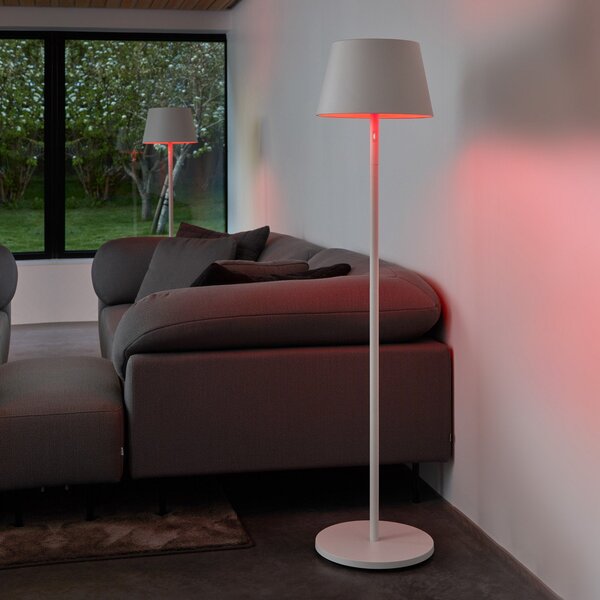Zewnętrzna Lampa LOOM DESIGN, Modi, ściemnialny, biały, taras, aluminium, nowoczesny