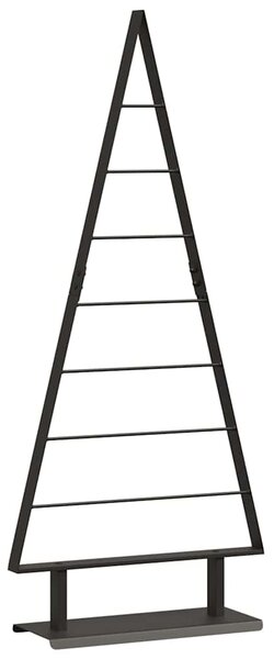 Metalowa choinka świąteczna z podstawą Czarny 125,5 cm Stal