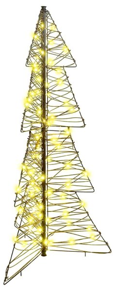 Choinka z 100 diodami LED Ciepła biel 120 cm rattan