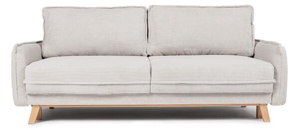 Beżowa sztruksowa rozkładana sofa 218 cm Tori – Bonami Selection