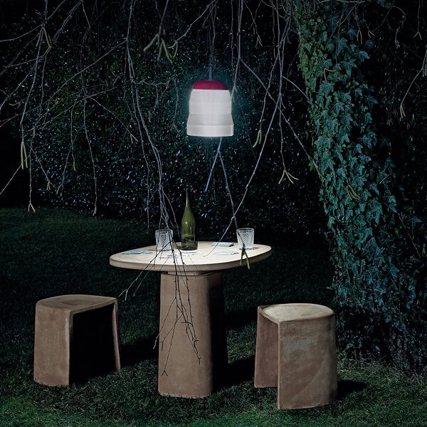Zewnętrzna Lampa Foscarini, Cri Cri, ściemnialny, biały, tworzywo sztuczne, design