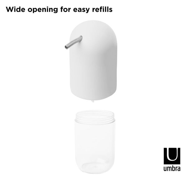 Biały plastikowy dozownik do mydła 230 ml Touch – Umbra
