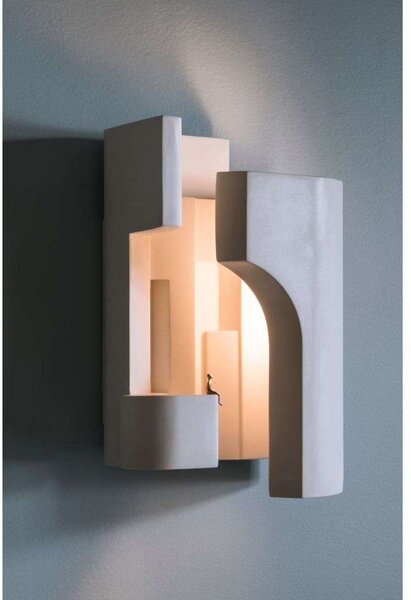 Lampa Ścienna DCW, biały, gips | glina
