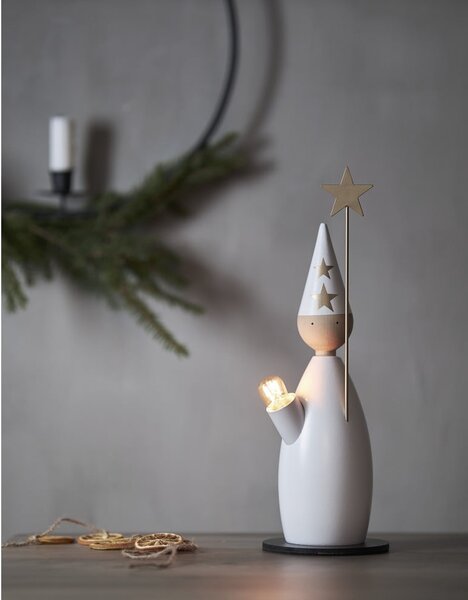 Biała dekoracja świetlna ze świątecznym motywem ø 12 cm Lucia Classic – Star Trading