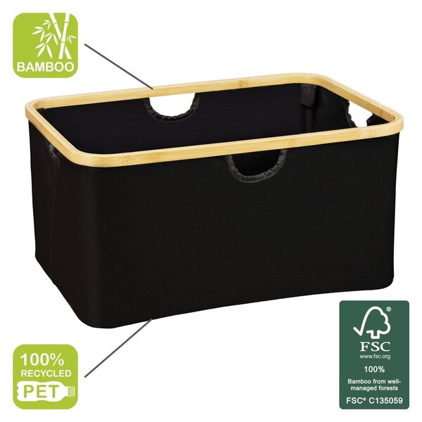 Tekstylny kosz na pranie 32 l Ecori – Wenko