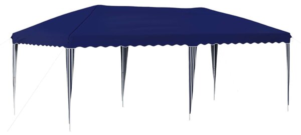 Namiot imprezowy rozkładany 575 x 290 x 245 cm niebieski