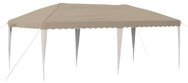 Namiot imprezowy rozkładany 575 x 290 x 245 cm kremowy