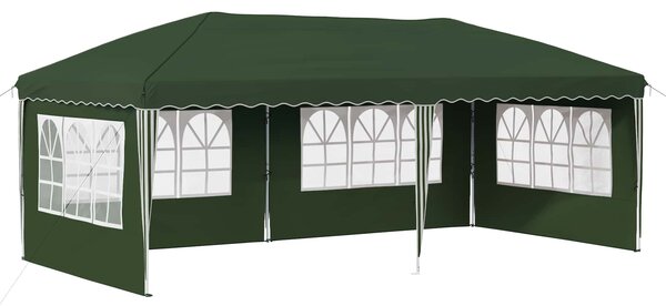 Namiot imprezowy rozkładany 575 x 289 x 245 cm zielony
