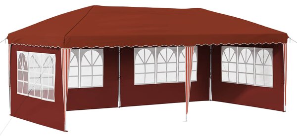 Namiot imprezowy rozkładany 575 x 289 x 245 cm terakota