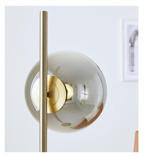 Czarna lampa stojąca Markslöjd Dione, wys. 134,5 cm