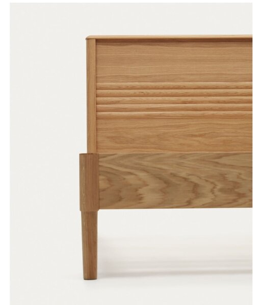 Łóżko z litego drewna dębowego ze stelażem 90x200 cm Lenon – Kave Home