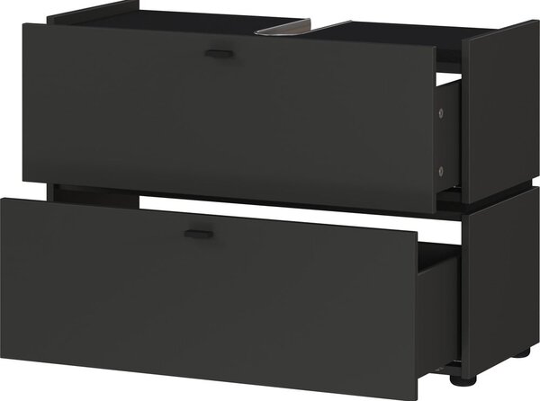 Antracytowa szafka pod umywalkę 80x59 cm Modesto – Germania