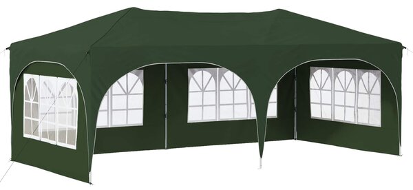 Namiot imprezowy rozkładany 575 x 288 x 245 cm zielony