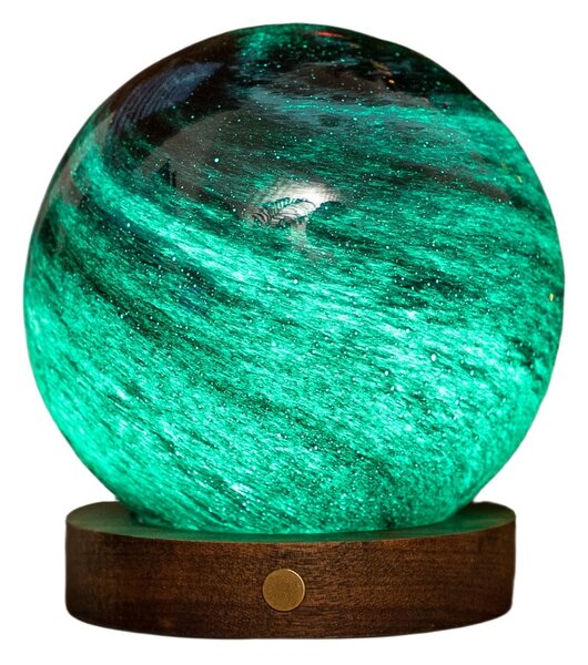 Ciemnobrązowa/w ciemnym naturalnym kolorze dekoracja świetlna na USB ø 12 cm Stellar Ocean – Gingko