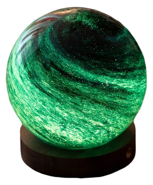 Ciemnobrązowa/w ciemnym naturalnym kolorze dekoracja świetlna na USB ø 12 cm Stellar Ocean – Gingko