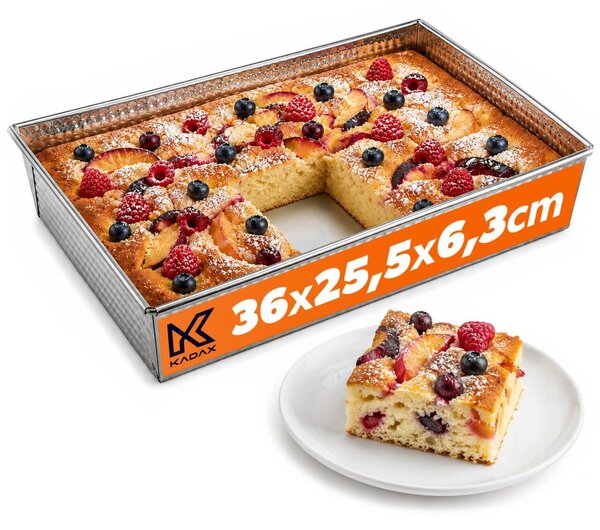 Blacha do pieczenia ciast Imperia 36 x 25 cm, srebrna