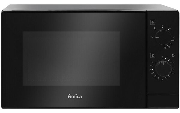 Kuchenka mikrofalowa AMICA AMMF20M1GB 700W średnica 25.5 cm pojemność 20L MultiWave System Czarny