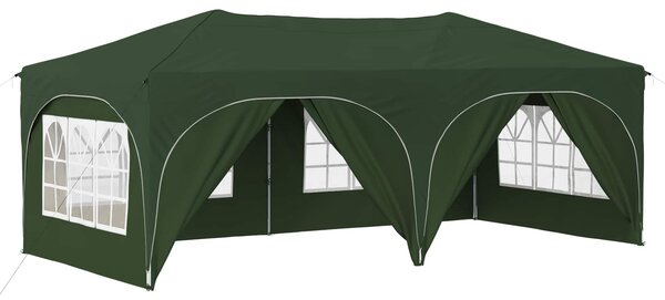 Namiot imprezowy rozkładany 575 x 288 x 245 cm zielony