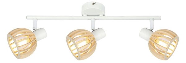 Biało-naturalna lampa sufitowa ø 10 cm Atarri – Candellux Lighting