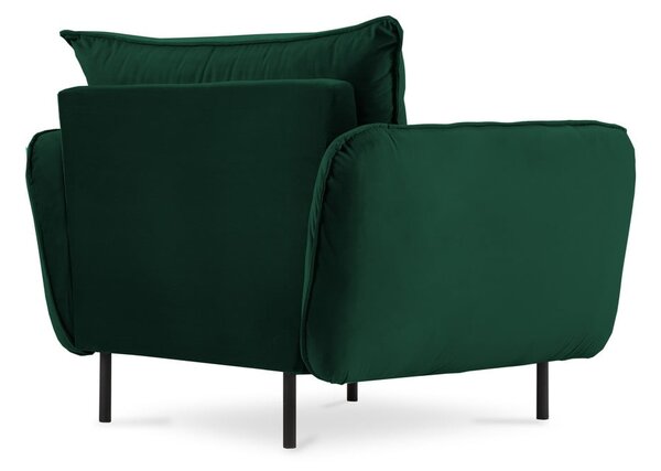 Ciemnozielony aksamitny fotel Vienna – Cosmopolitan Design