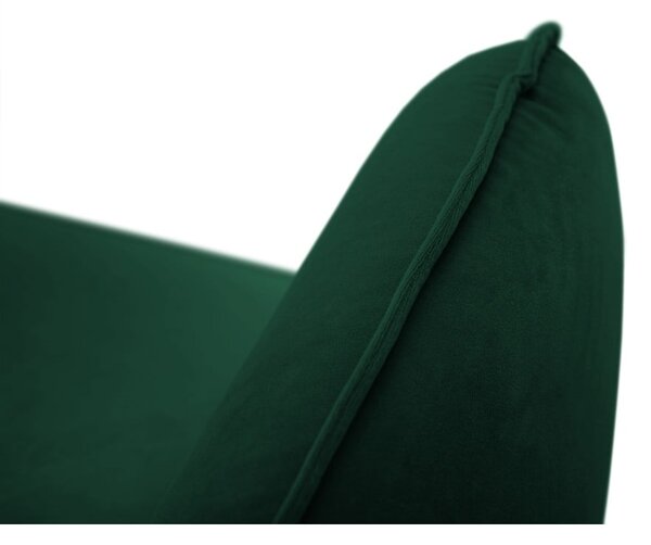 Ciemnozielona aksamitna sofa 160 cm Vienna – Cosmopolitan Design
