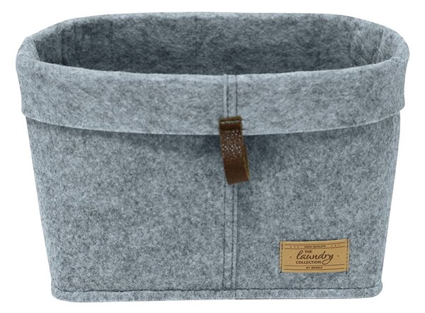 Szary tekstylny organizer Wenko Felt, 30x18 cm